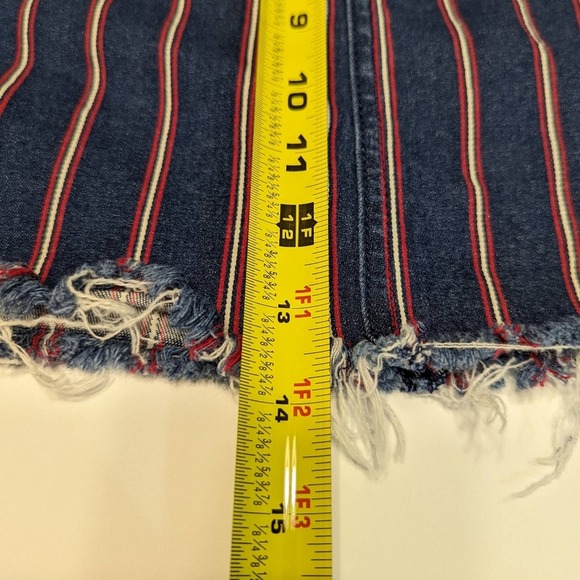 American Eagle Red White and Blue Striped Super Stretch Skirt - Picture 8 of 8